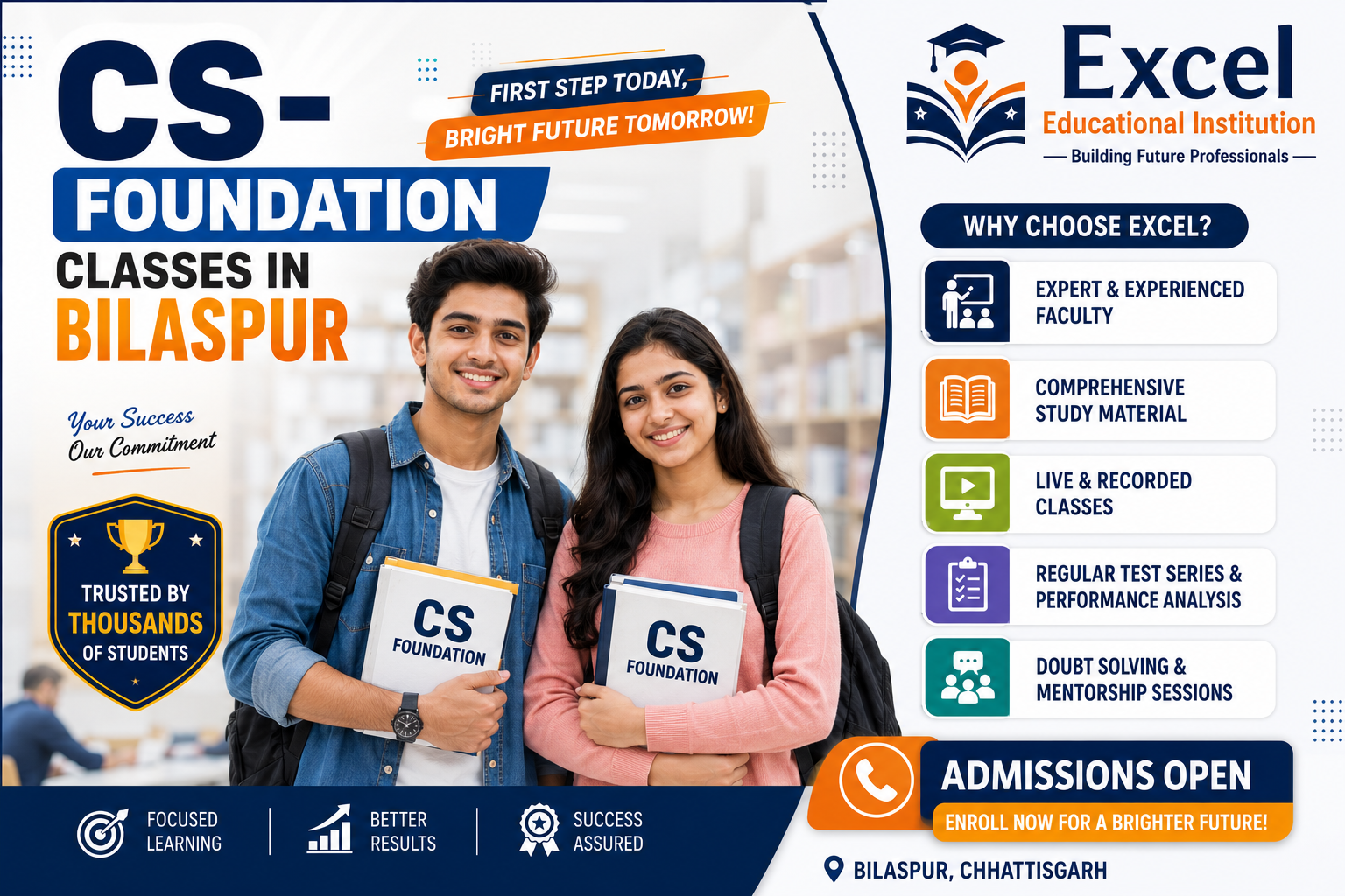 Best CS Foundation Classes in Bilaspur